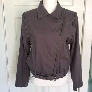 UMGEE Jacket Vest Gray Belted Jacket & Vest in One Style A 9894 Medium